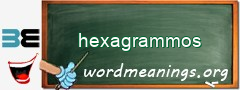 WordMeaning blackboard for hexagrammos